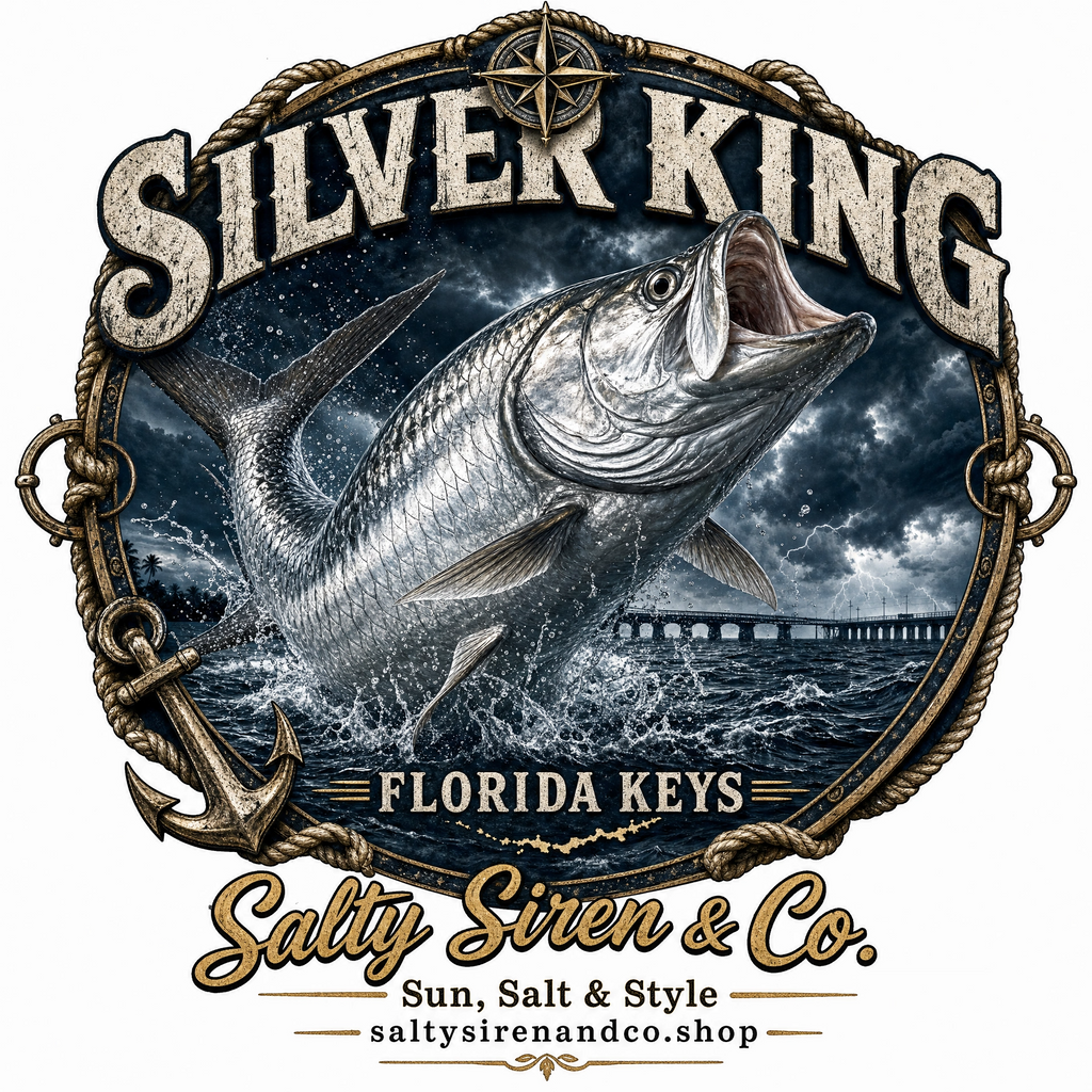 Silver King Tarpon Florida Keys men's fishing shirt - Salty Siren & Co