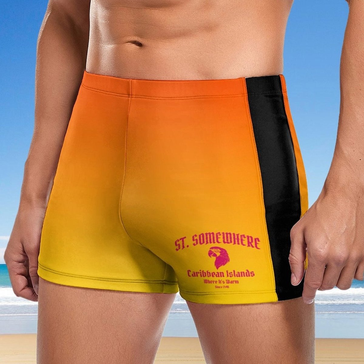 St-Somewhere Swim Shorts For Guys 🏝️ Action Sport Apparel