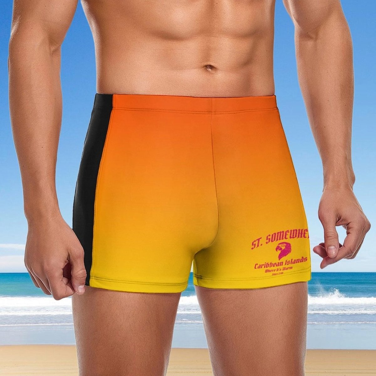 St-Somewhere Swim Shorts For Guys 🏝️ Action Sport Apparel