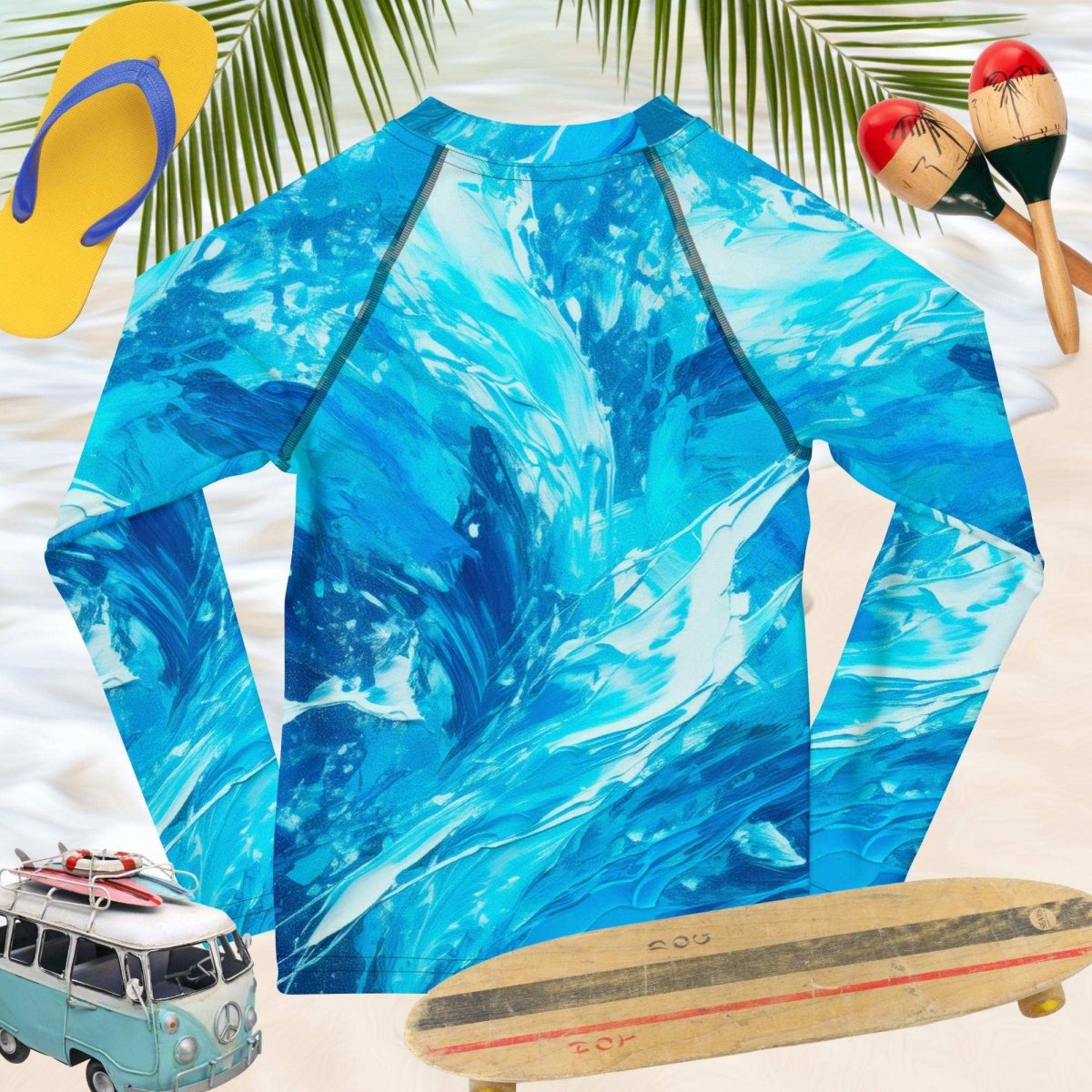 Surfer Kids Rag Dolled Rashie 🤙
