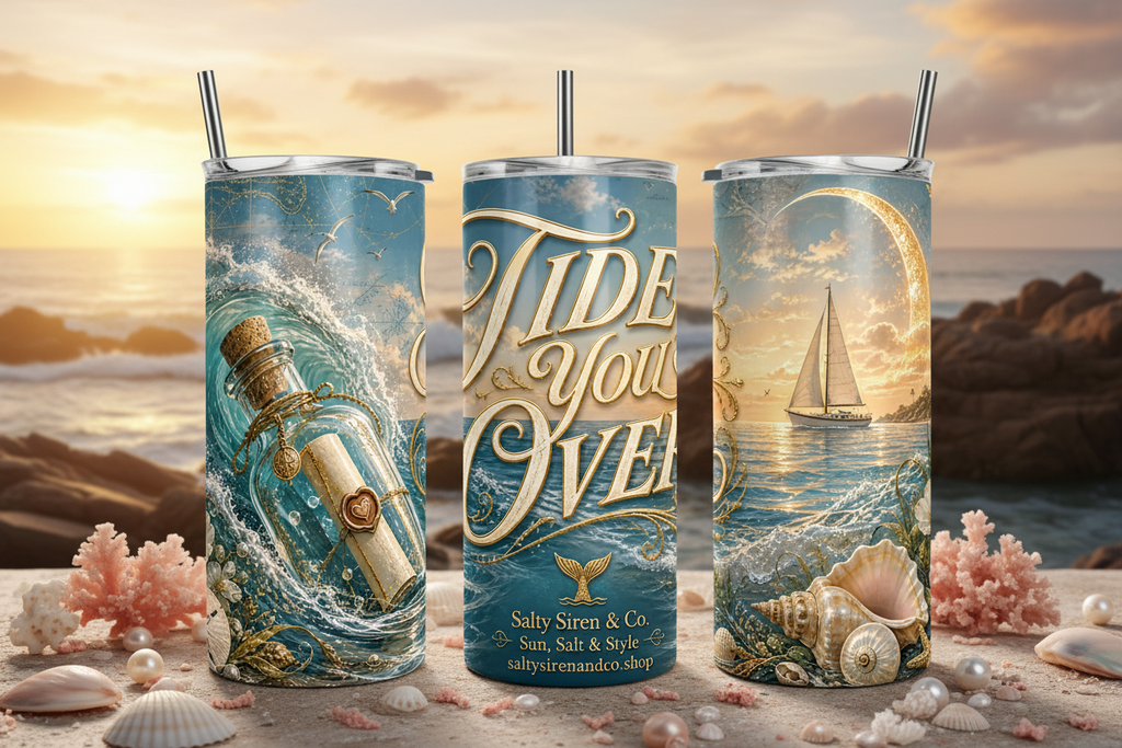 Tide You Over Tumbler Mockup
