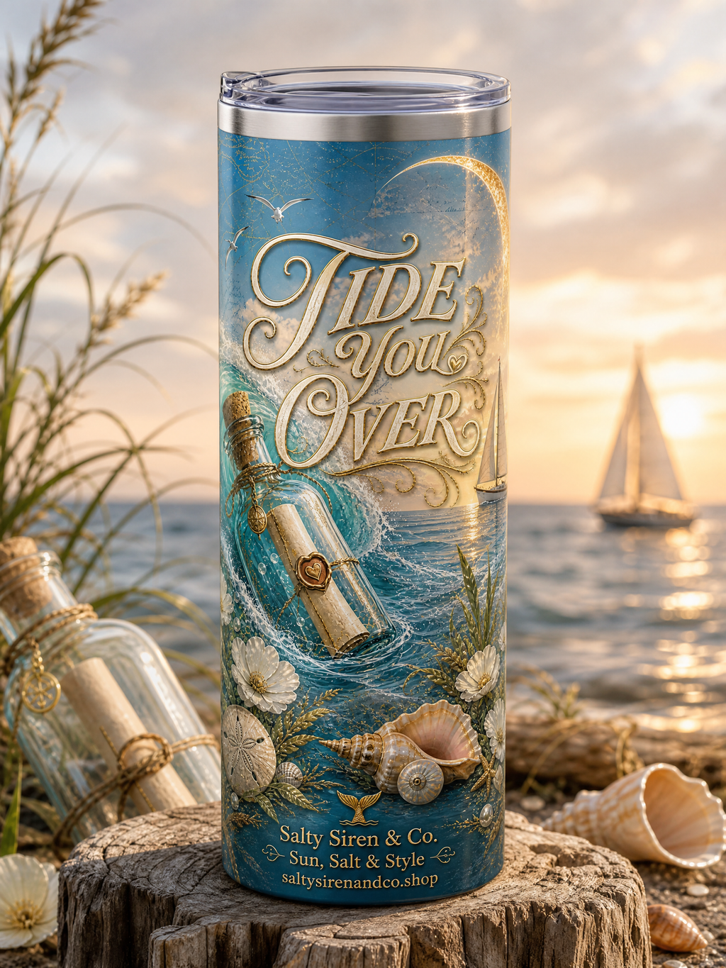 Tide You Over Tumbler — Salty Siren & Co.