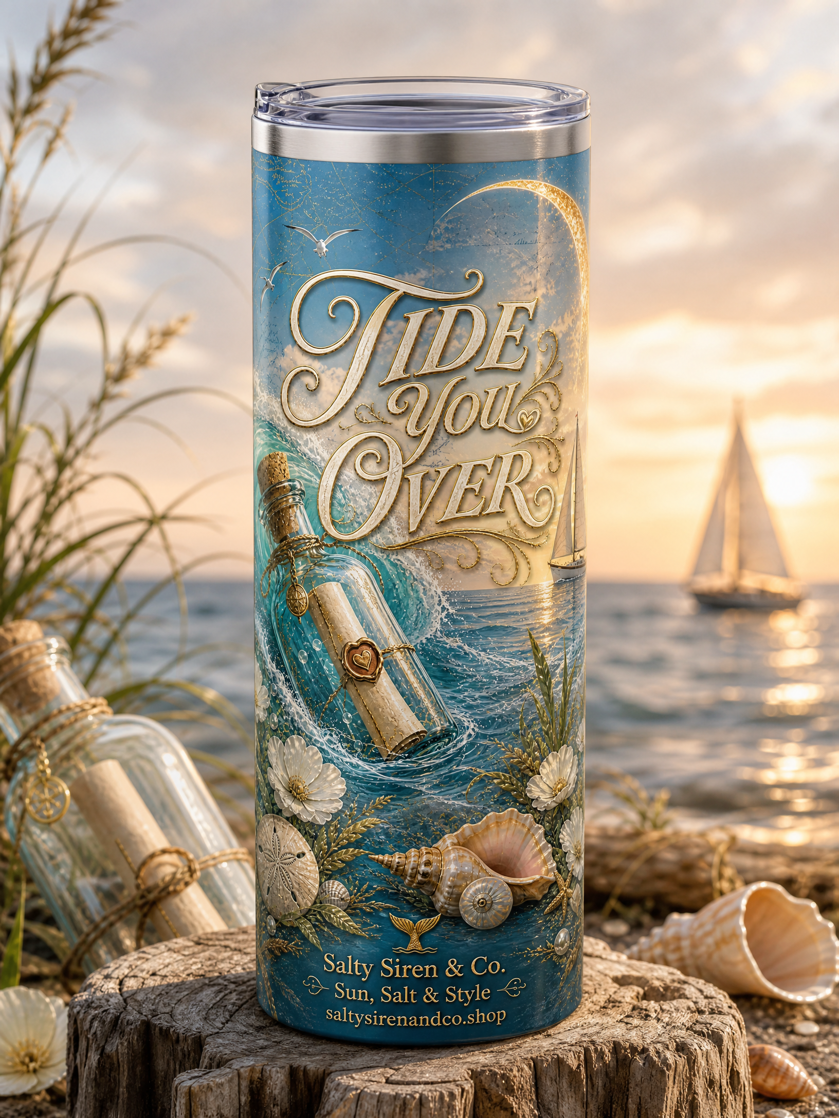 Tide You Over Tumbler — Salty Siren & Co.