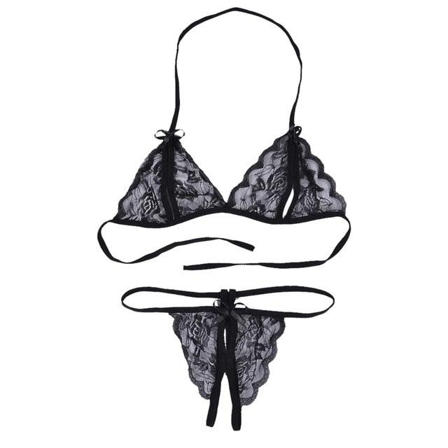 "Rainbow Reef – Solid Triangle Halter Bikini Set"