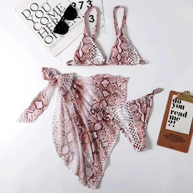 Women Swimsuit High Quality Brazilian-Style Bikinis Set Swimwear Female Bathing Suit 3 Piece Set Swimsuits